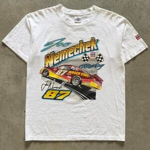 NASCAR Vintage 90s Burger King Promo Racing Shirt Sz Large